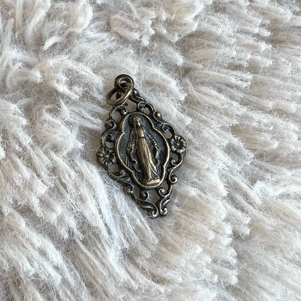 Vintage Miraculous Medal Pendant
